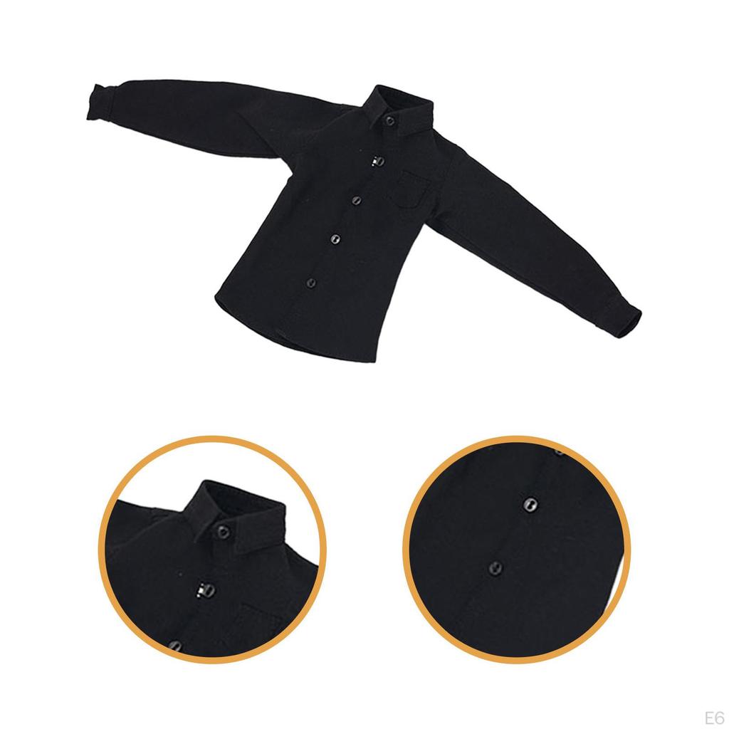 1/6 Action Figure Shirt Doll Model Clothes Lightweight Stylish Miniature Clothing Dressing Up for