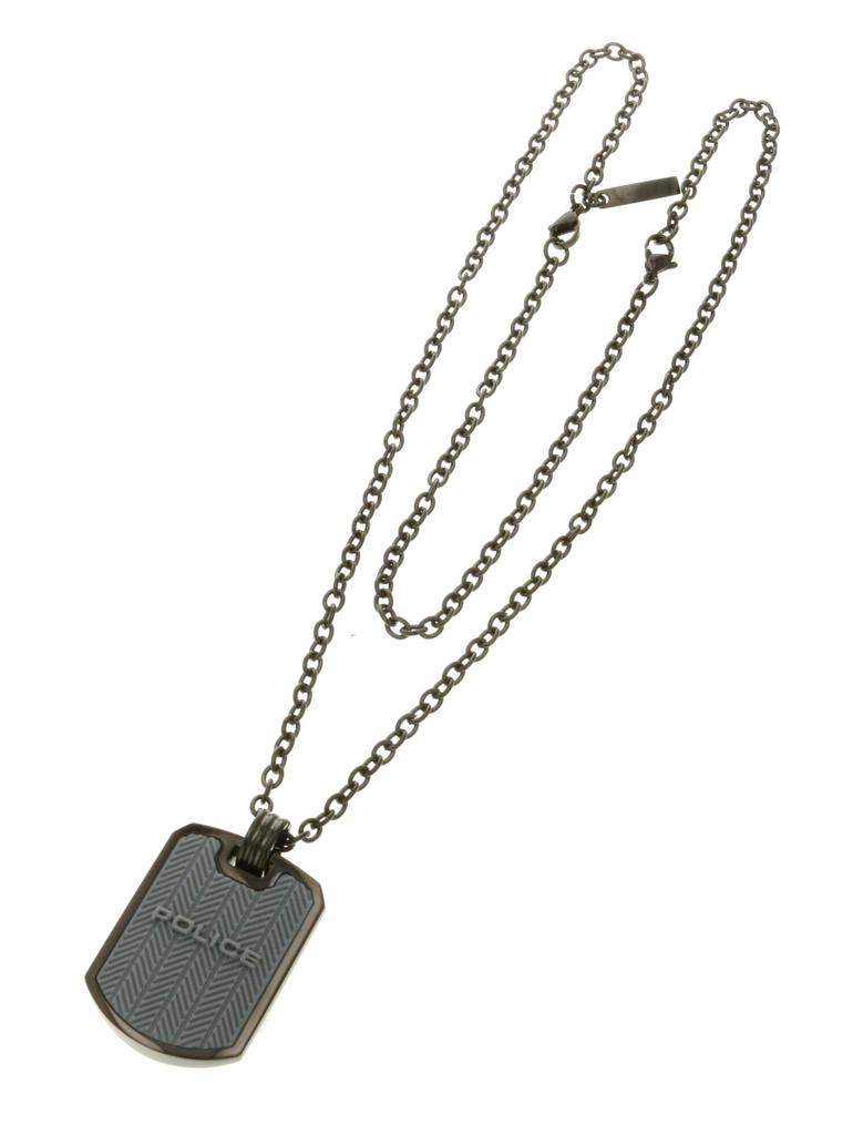 Police ONSET Stainless Steel Necklace 26400PSU04 with Exclusive Box and Paper Bag