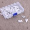 50-Pack ABS Medium Wall Hook Nails Set for Hanging Frames, White - Free Shipping