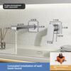 Bathroom wall mounted faucet, hot and cold wall mounted faucet, bathroom wall mounted cannon copper faucet, concealed faucet