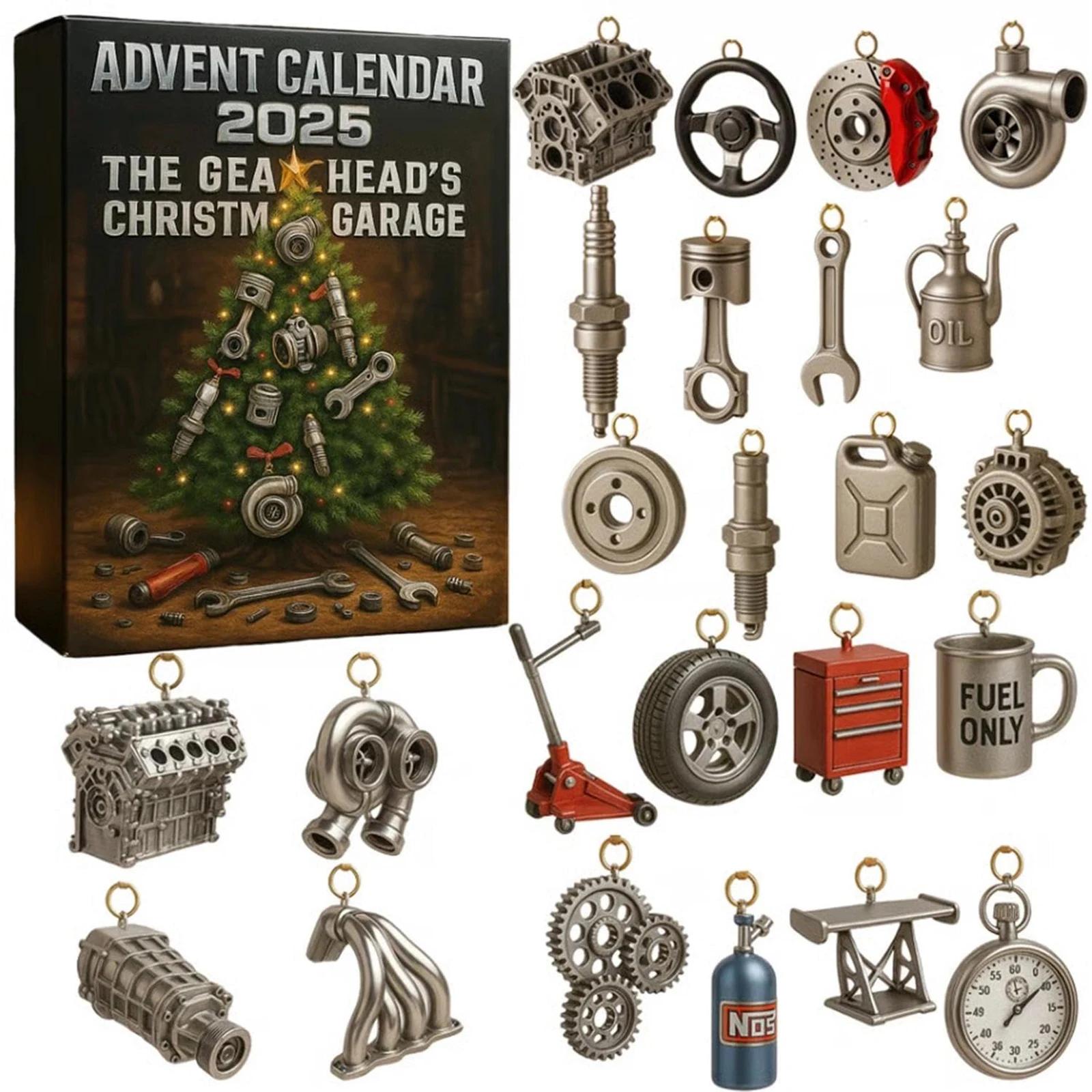 

Christmas Horse Advent Calendar 2025 W/ 24 Pendant Holiday Gift Calendar Xmas Countdown Calendar for Home/Office/Tree Xmas Decor 10.24x7.09x1.18inch