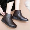 Winter Soft-Soled Non-Slip Boots for Middle-Aged and Elderly Mothers, Thickened and Plush Short Boots for Elderly Women, Warm Shoes for Grandmothers.