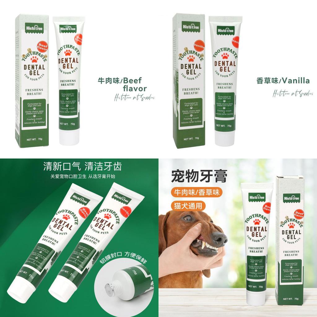 Premium Pet Toothpaste Beef And Vanilla Flavored Dental Care For Dogs Wholesale