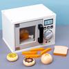 Wooden Simulation Microwave Oven Play House Cut To See Suit Toys