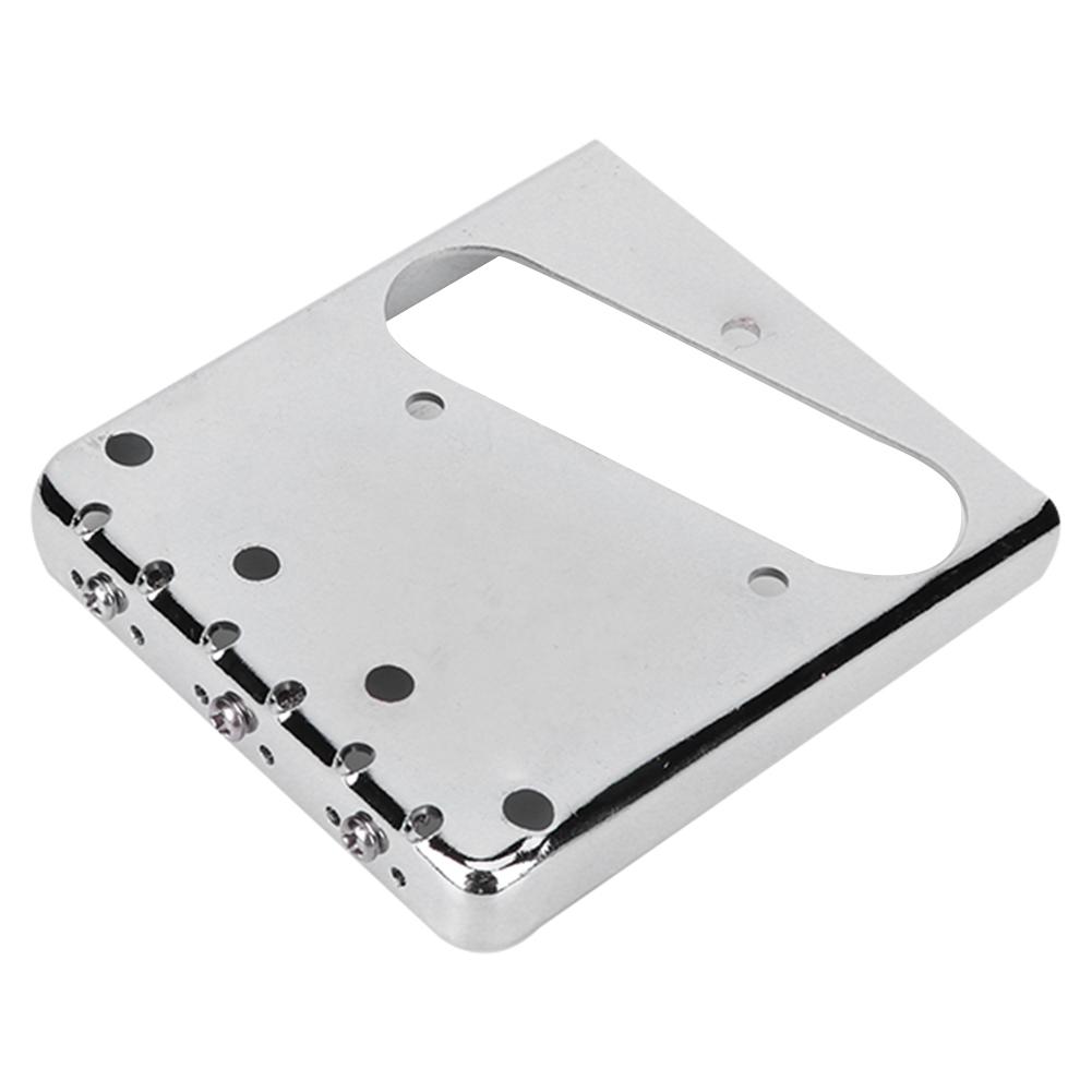 

Electric Guitar Saddle Bridge 3‑Saddle Fixed for TL Set Replacement Electric InstrumentSilver