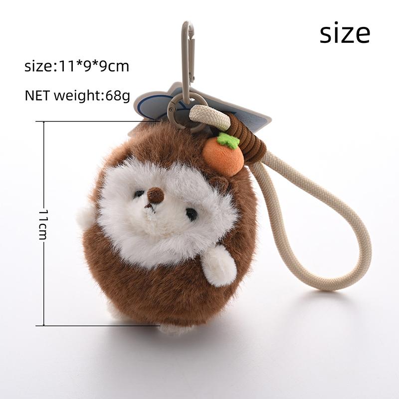 

Кукла-подвеска Ежик Кукла Кукла-хомяк Плюшевая игрушка Кукла Сумка Школьная сумка Брелок Подвеска для сумки Аксессуары для ключей от машины 1PCS