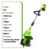 ONEGREEN 2W1 Elektryczny Kultywator Glebogryzarka Kosiarka Rototiller Do Uprawy Gleby Narzędzie Skaryfikujące Do Akumulatora Makita 18V Pin