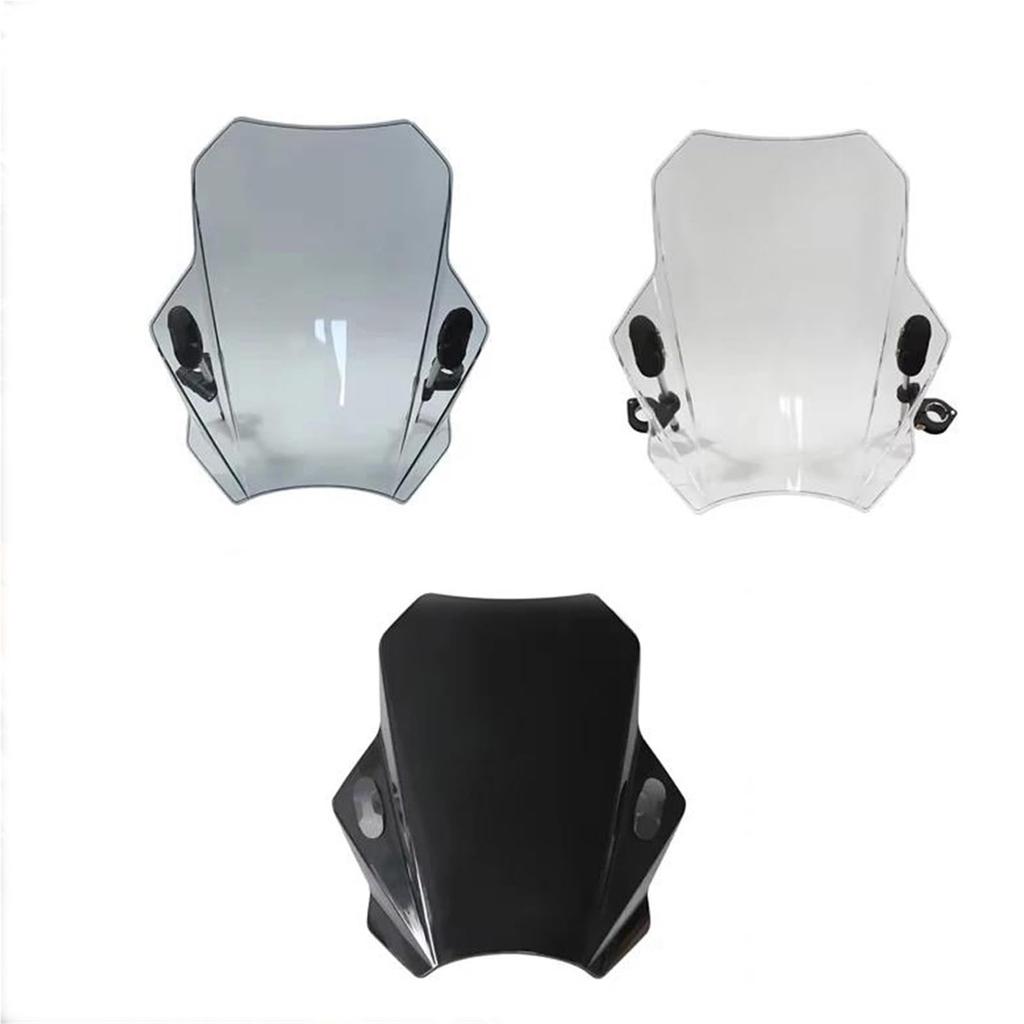 ZJRHNP Windscreen Wind Deflector Shield Screen Visor Glass with Bracket for Hunter Cab CT125 JA55 JA65 Trail 125 CT 125