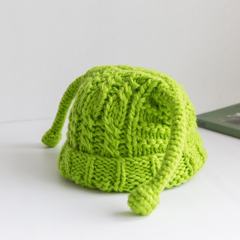 Solid Color Knit Hat Warm Winter Soft Knitted Hat Birthday Present for Unisex