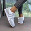 Fashion 2025 lightweight white flat shoes, leather surface casual shoes, women's moral training shoes, versatile and fashionable running