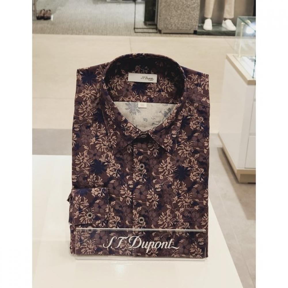 S.t. Dupont Regular Fit Long Sleeve Print Shirt Se4fm11ls117sbw 95