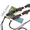 Waist Bohemian Belt For Women With Heart Decor And Gold Buckle For Casual Wear