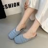 Women's 2025 summer beach soft-bottomed lazy one-pedal flat-bottomed Muller cool slippers