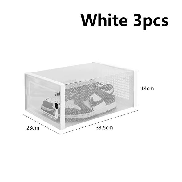 3612pcs Shoe Storage Boxes Clear Stackable Shoe Boxes Storage Organizers Magnetic Door Fit Size Plastic Sneaker Containers 4590₽