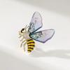 Trendy Multicolour Alloy Butterfly Brooches For Women Metal Crystal Insect Brooch Party Birthday Winter Zircon