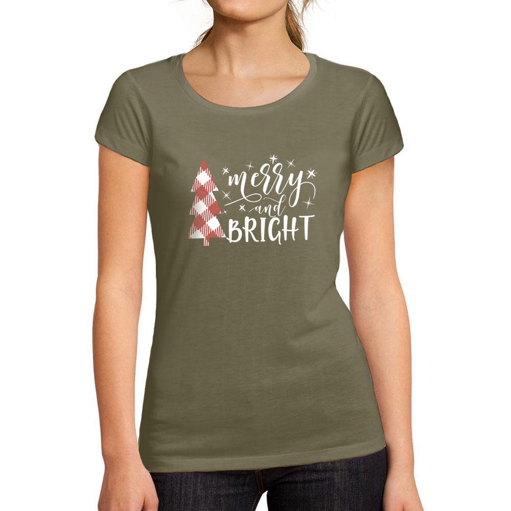 Ultrabasic ®  - Women S Short Sleeved T-Shirt  Merry And Bright Christmas