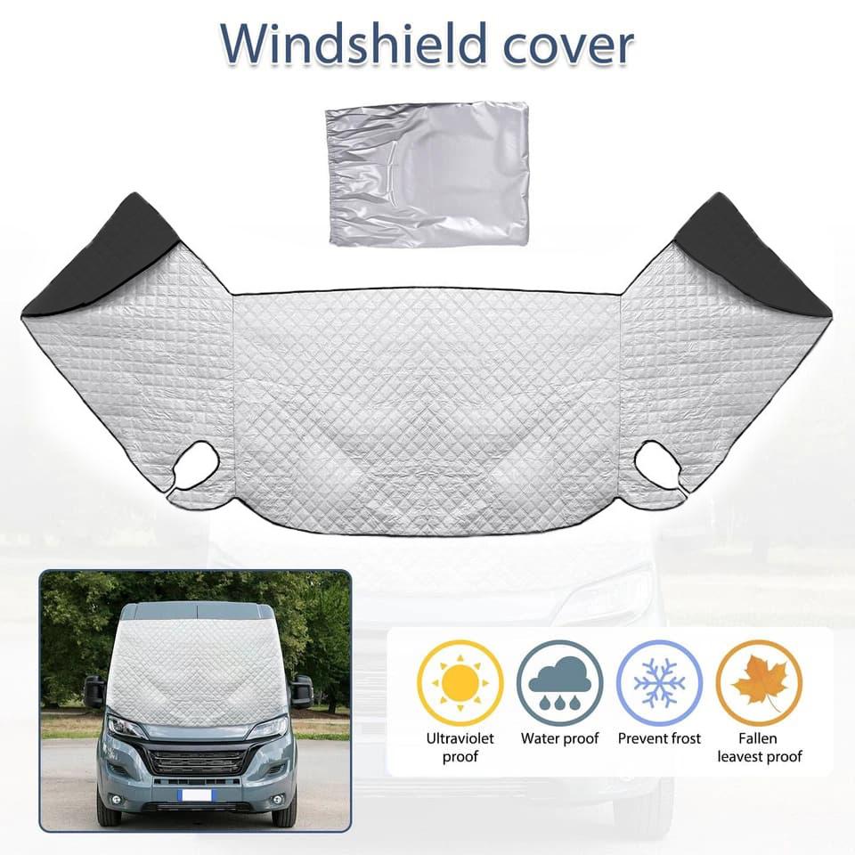 Car Windshield Sun Shade Summer UV Heat Reflector For Fiat Ducato Ford Transit Van Motorhome Interior Cooling Accessories
