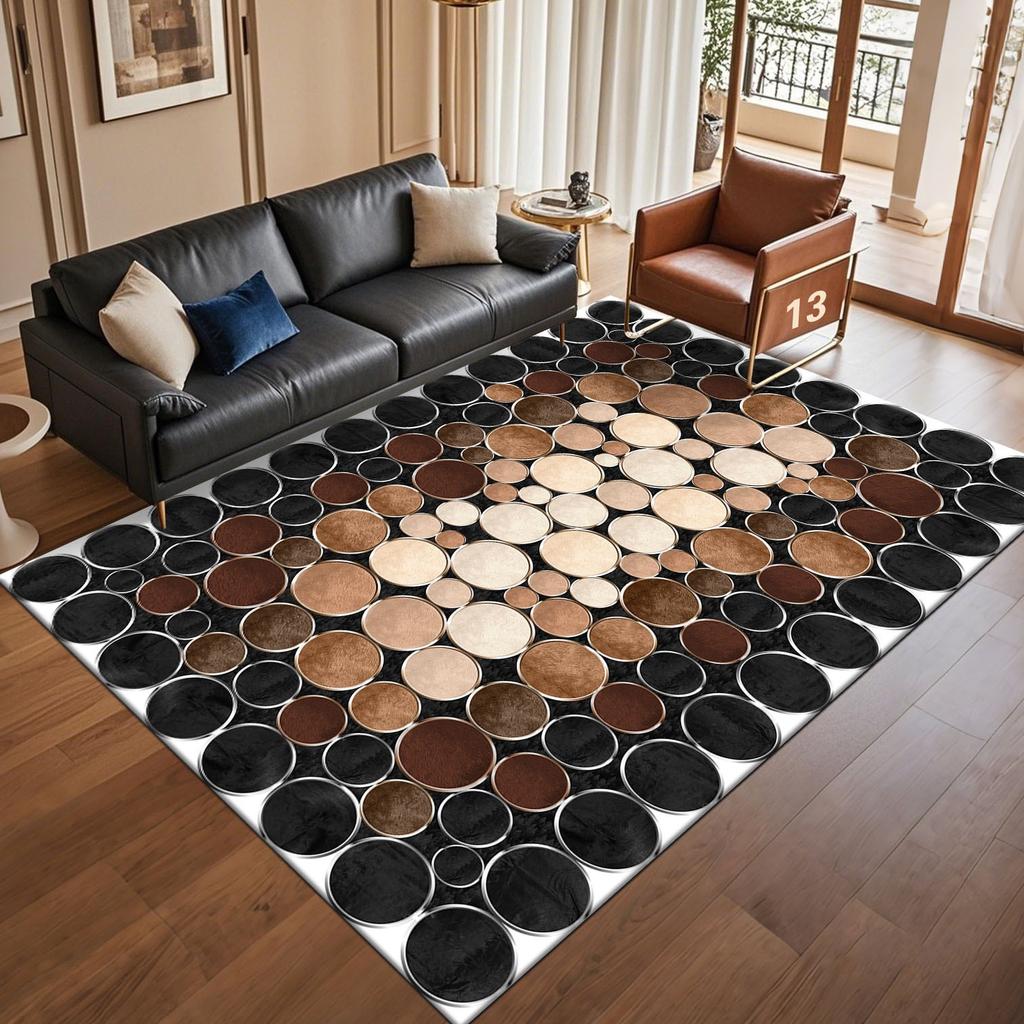 Europe Modern Style Marble Stripe Carpet Living Room Sofa Bedroom Study Entrance Door Rug Non-slip Luxury Home Home Decor Mat