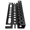Screwdriver Holder Heavy Duty Carbon Steel Wall Mount Harmmer Pliers Organizer Rack for Workshop Garage Black