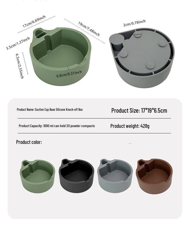 Silicone Noise-Reducing Espresso Knock Box for Coffee Grounds