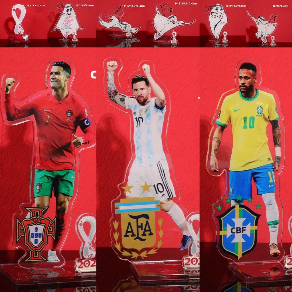 Mascot Football Star Logo Acrylic Decorated Handmade Toy Fans Collection Around