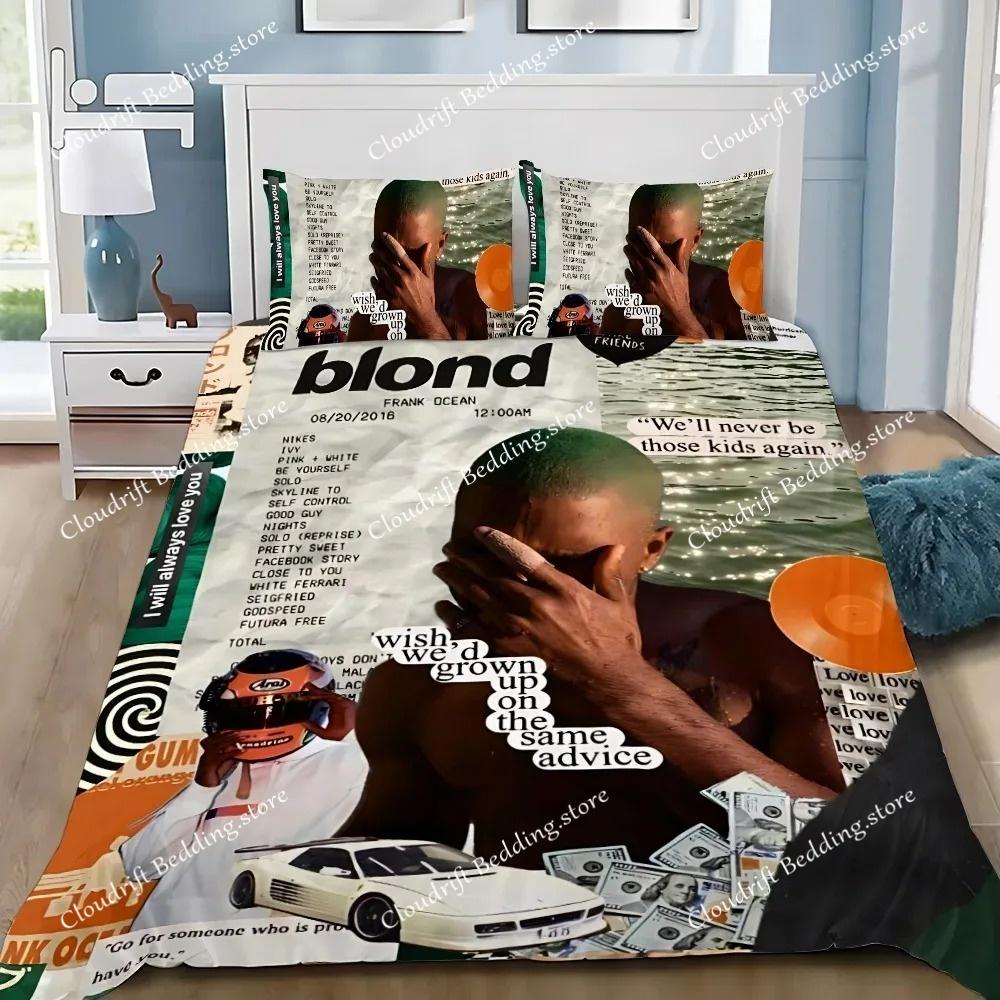 Frank Ocean Bettbezug Kissenbezug Musik Blond Bettwäsche Set Erwachsener Junge Mädchen Schlafzimmer Dekoration Kinder Einzel Doppel Groß