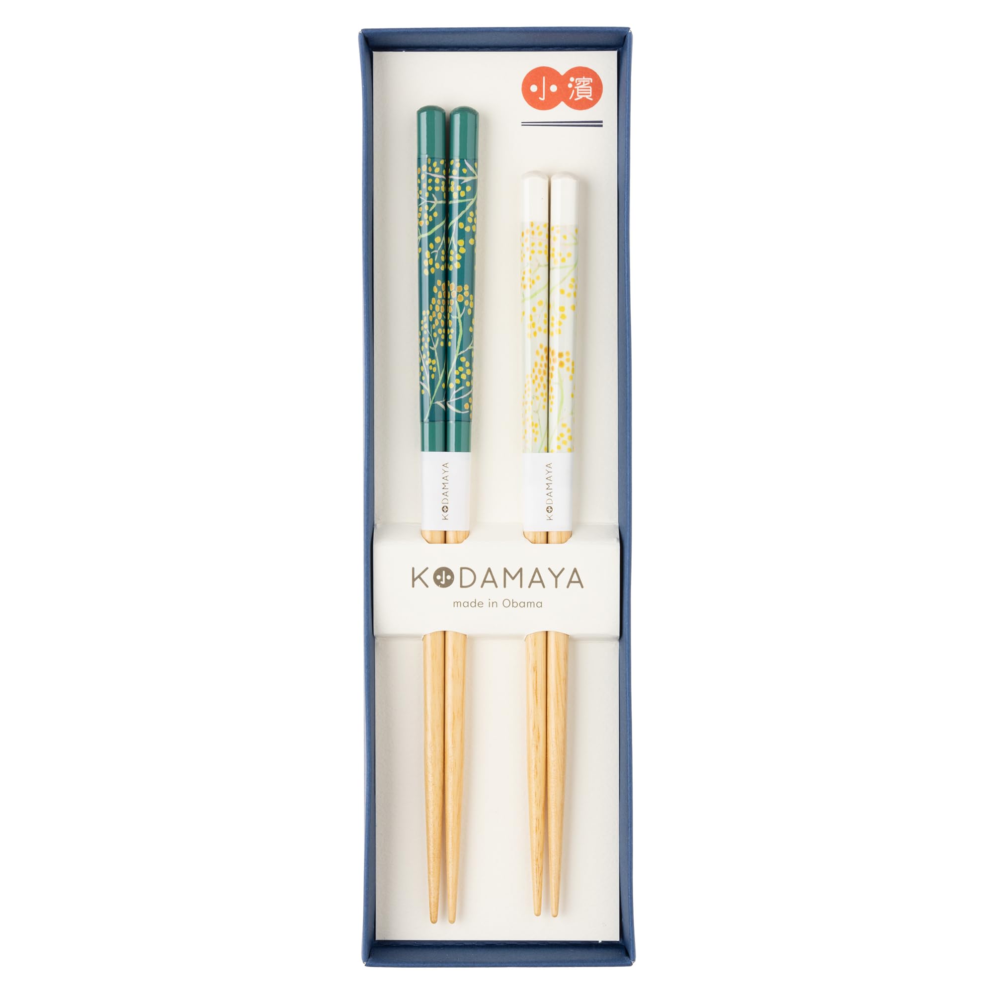 

KODAMAYA Gift Set of Mimosa Set Couple s Chopsticks, Design, 2-Piece GB-K03 зелёный
