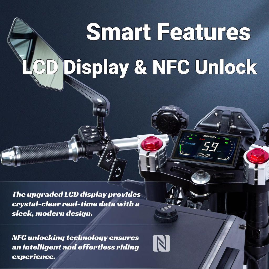 2026 NEUER TOURSOR M10 Elektroroller 72V 50Ah 10000W Doppelmotor Doppelantrieb NFC Fernbedienung Erwachsenenroller Große Reichweite