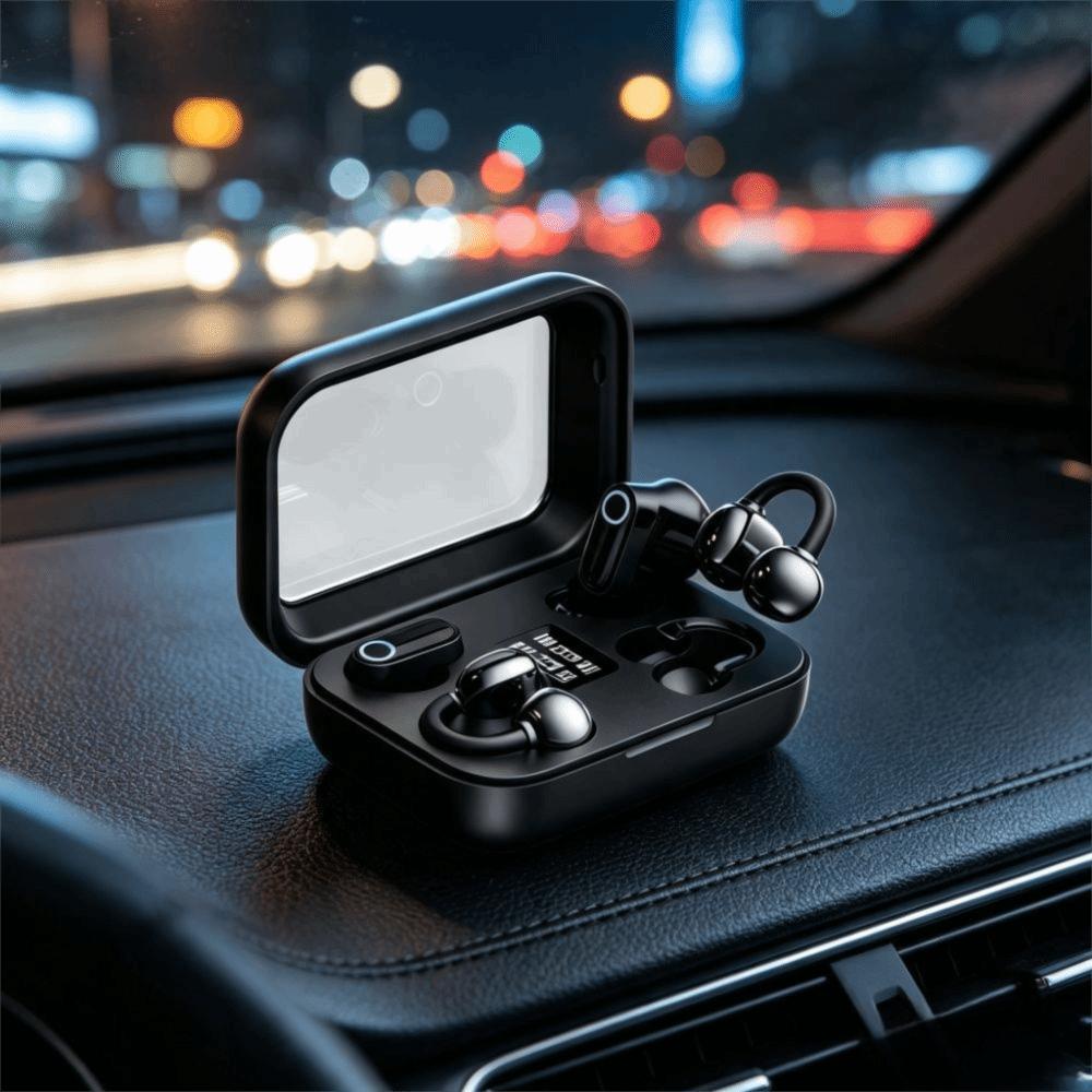 Long Range Wireless Earbuds Noise Reduction Ear Clip Earphones Open Ear Headset Fitness