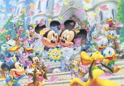 Παζλ Disney Flower Shower Dream Gyutto Series 500 κομματιών, [Stained Art] (25x36 εκ) [Μεταχειρισμένος]