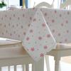Red Snowflakes Christmas Table Cloth Customizable Linen Cotton Tablecloth  for Wedding Banquet Party Kitchen Washable Table Cove