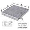 Car Pollen Cabin Air Conditioning Filter Activated Carbon 87139-YZZ08 87139-YZZ10 87139-52040 For Lexus CT ES GS IS LS LX NX RX