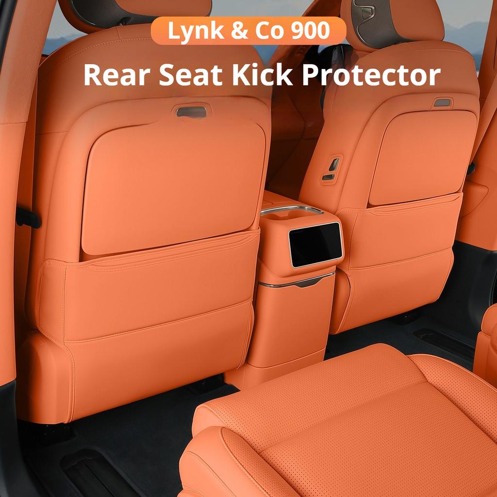 Fit For LYNK & Co 900 2025+ Car Specialized Rear Seat Anti Kick Pad Door Leather Protection Mat Interior Modification Parts