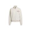 Sportbekleidung Trainingsjacke Buchstabendruck Sportlich Lässig Jacke Damenjacke Phosphor-Braun IS7414