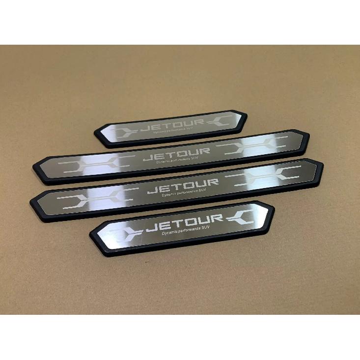 For Chery Jetour Traveler X70 X90 Plus  2024 2025 Door Sill Protector Pedal Scuff Plate Cover Trims Car Styling Accessories