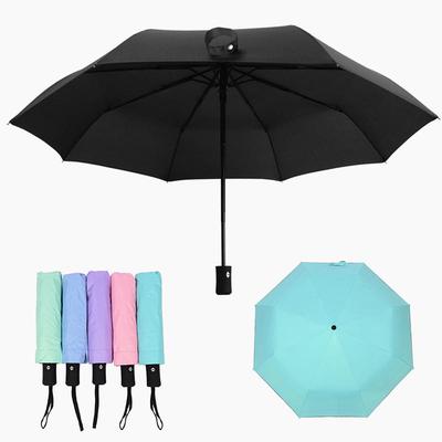 Starry Night Blue Flash Compact Travel Umbrella Windproof Reinforced Canopy 8 Ribs Umbrella Auto Open And Close Button Personalized