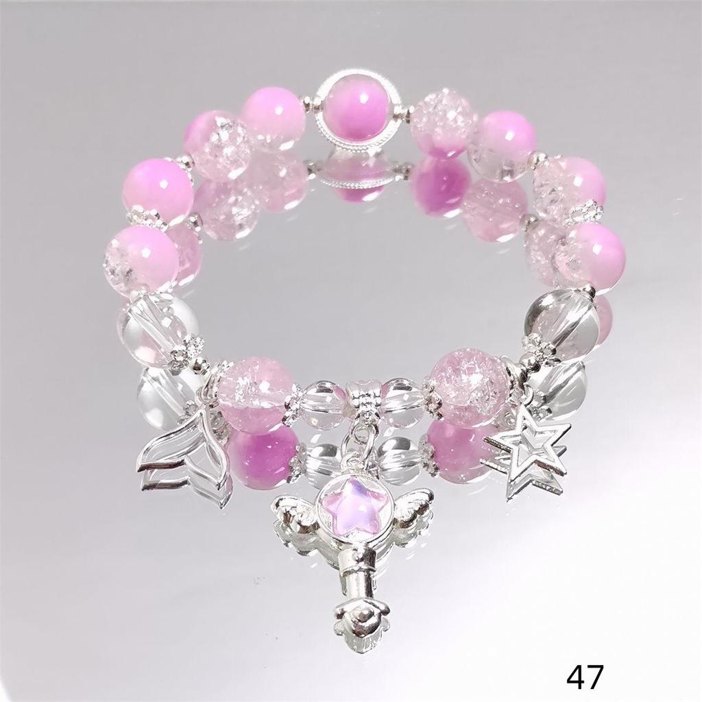 Mori Style Starry Sky Crystal Butterfly Bracelet - Elegant, Versatile Fairy Design for Women and Best Friends