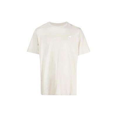 Logo Print Crew Neck Short Sleeve T-Shirt Men Tops Beige AR4997-206