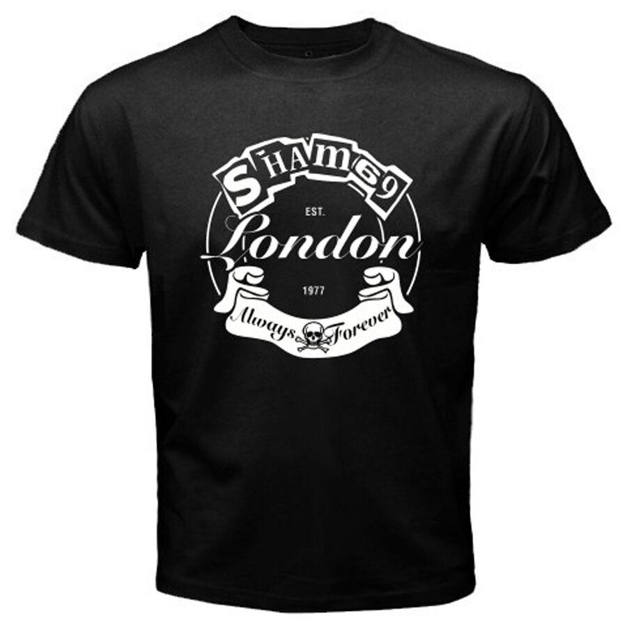 Sham 69 Band Mens Black T-Shirts 