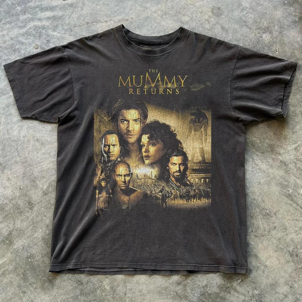 The Mummy Returns Promo T-Shirt Vintage Movie Graphic Tee S-5XL Unisex All Size