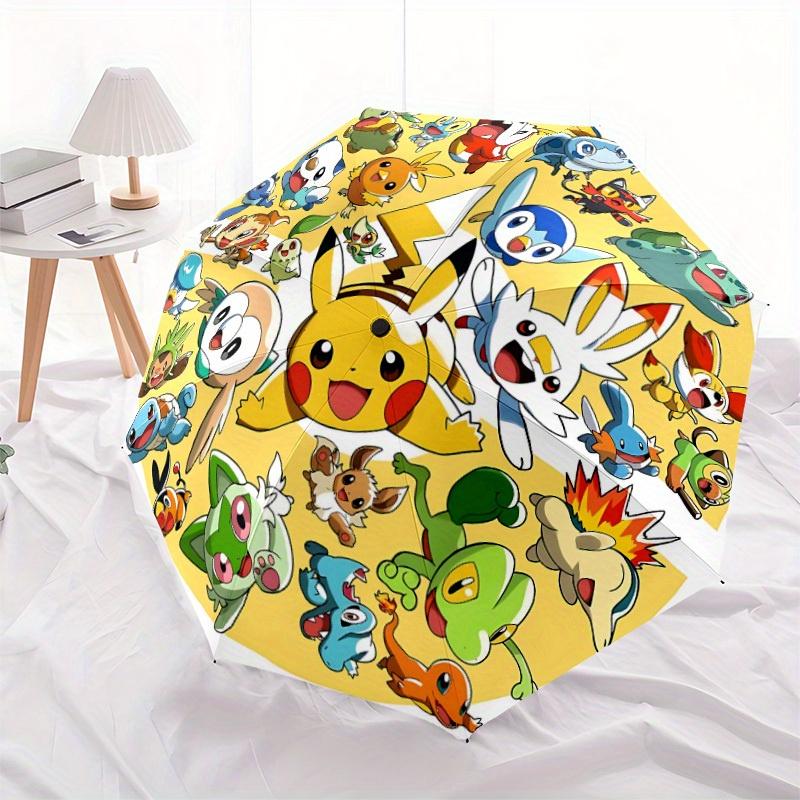 1pc Pokémon Characters Automatic Opening/closing Umbrella, Compact Travel Umbrella - - Festive Accessory, Sturdy Ribs Y250807109