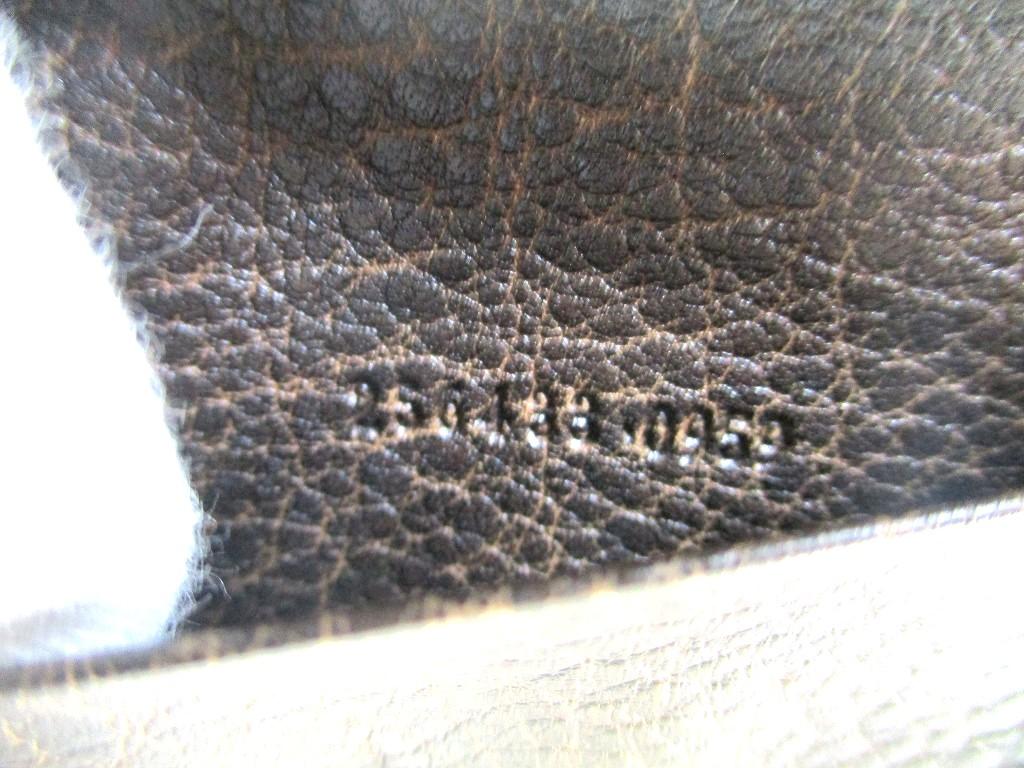 Authentic GUCCI GG Dark Brown Leather 6 Pics Key Chain #a995  Refurbished