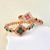Ladies Classic Quartz Watch Embedded Rhinestone Bracelet Wristwatch