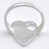 Gucci Trademark Heart Japanese Size Size 8 Ring, Silver, 7, 796357, J8400, 8106, [Used]