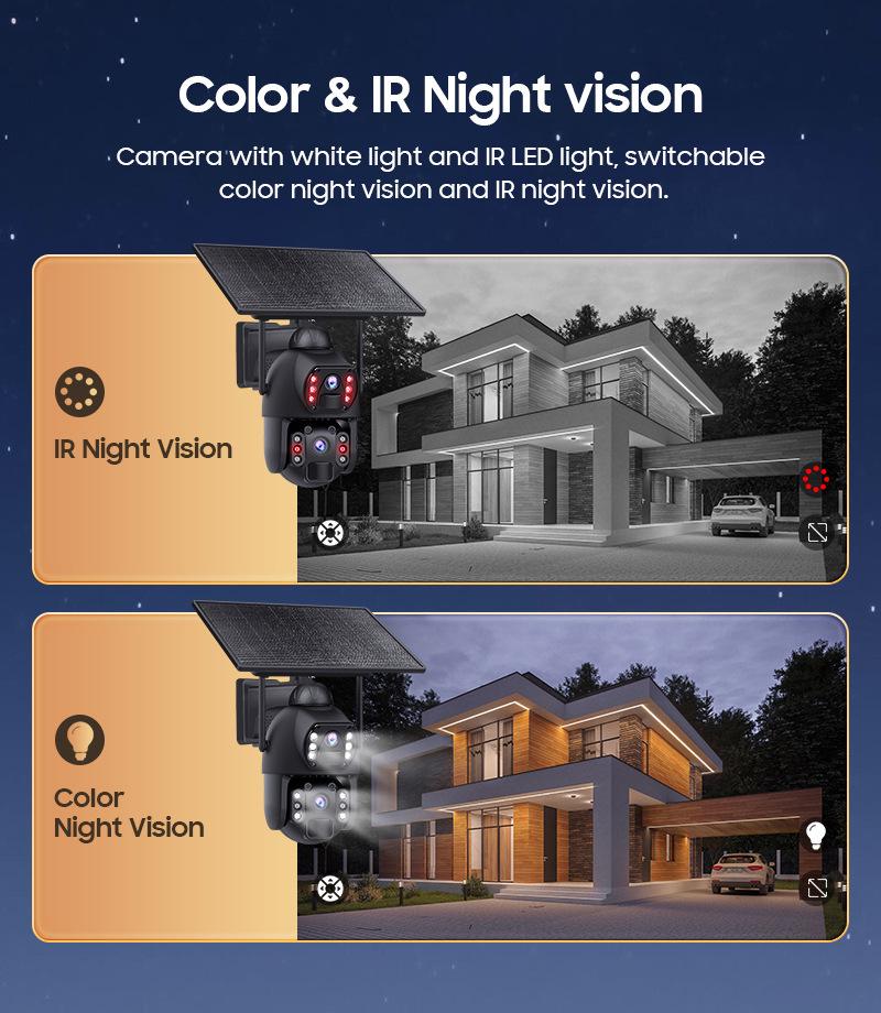 New AOV Solar Wireless HD Night Vision Outdoor Surveillance Camera
