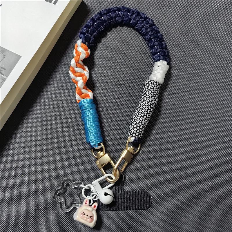 Kurzes koreanisches Handy-Lanyard Hochwertiges Anti-Verlust-Handgelenkband für Kameras Handgeknüpfte Handy-Kette für Taschen Schlüssel Wasserbecher