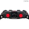 Crepha TELVA Digital Multifunction Sports Watch 5 ATM Water Resistant Large Screen Red Men's Rubber Strap