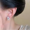 Flower Imitation Pearl Earrings Light Luxury High-End Design Earrings Sweet Elegant Delicate Earrings Women's New Party Jewelry