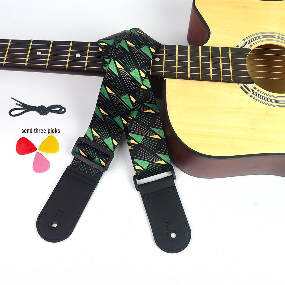 Ethnic Style Universal Guitar Strap - Polyester for Electric, Bass, Wooden Guitars