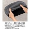 [Nakota] EdgeCity Waffle Organic Cotton Watch Cap Reversible, L Size, Dark Gray X Gray (92)